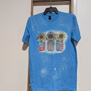 Blue Graphic Short Sleeve Tee